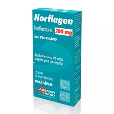 Norflagen 200mg Antibacteriano Agener União C/10 Comprimidos