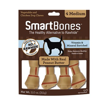 Ossinhos Para Cães Smartbones Peanut Butter Medium - 4 Unidades