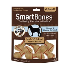 Ossinhos Para Cães Smartbones Peanut Butter Small - 6 Unidades