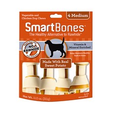 Ossinhos Para Cães Smartbones Sweet Potato Medium - 4 Unidades