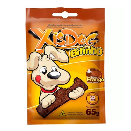 Petisco Cães XisDog Bifinho Frango - 65g