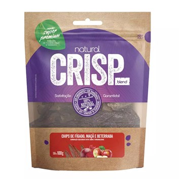 Petisco Natural Crisp Chips Fígado Com Maça e Beterraba – 100g