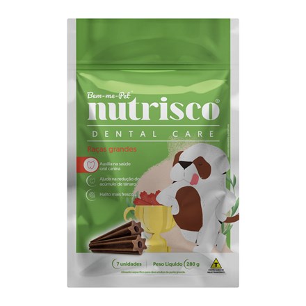 Petisco Snacks Dental Nutrisco Cães Raças Grandes - 280g