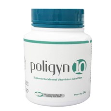 Poligyn 10 Suplemento Mineral Vitaminico Para Cães C/30 Comprimidos