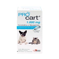 Procart Suplemento Caes e Gatos Agener C/60 Comprimidos