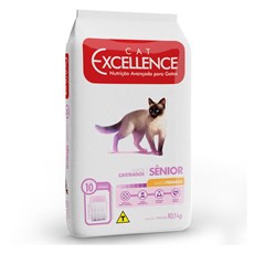 Ração Cat Excellence Sênior Castrados Frango - 10kg
