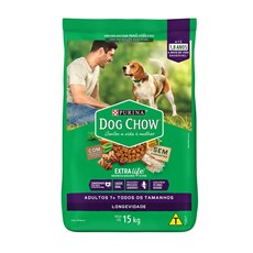 Ração Dog Chow Extra Life Adultos 7+ Frango e Arroz - 15kg