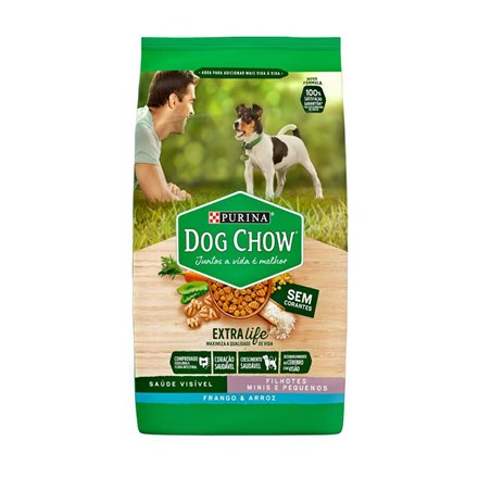 Ração Dog Chow Extra Life Filhotes Raças Pequenas Frango e Arroz - 15kg