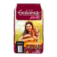 Ração Dog Excellence Multi Carne e Frango - 12kg