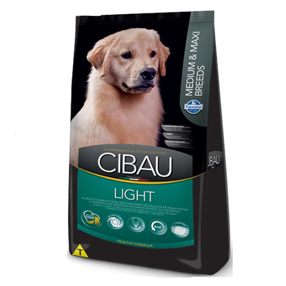 Ração Farmina Cibau Light Cães Adultos Médios e Grandes - 12kg