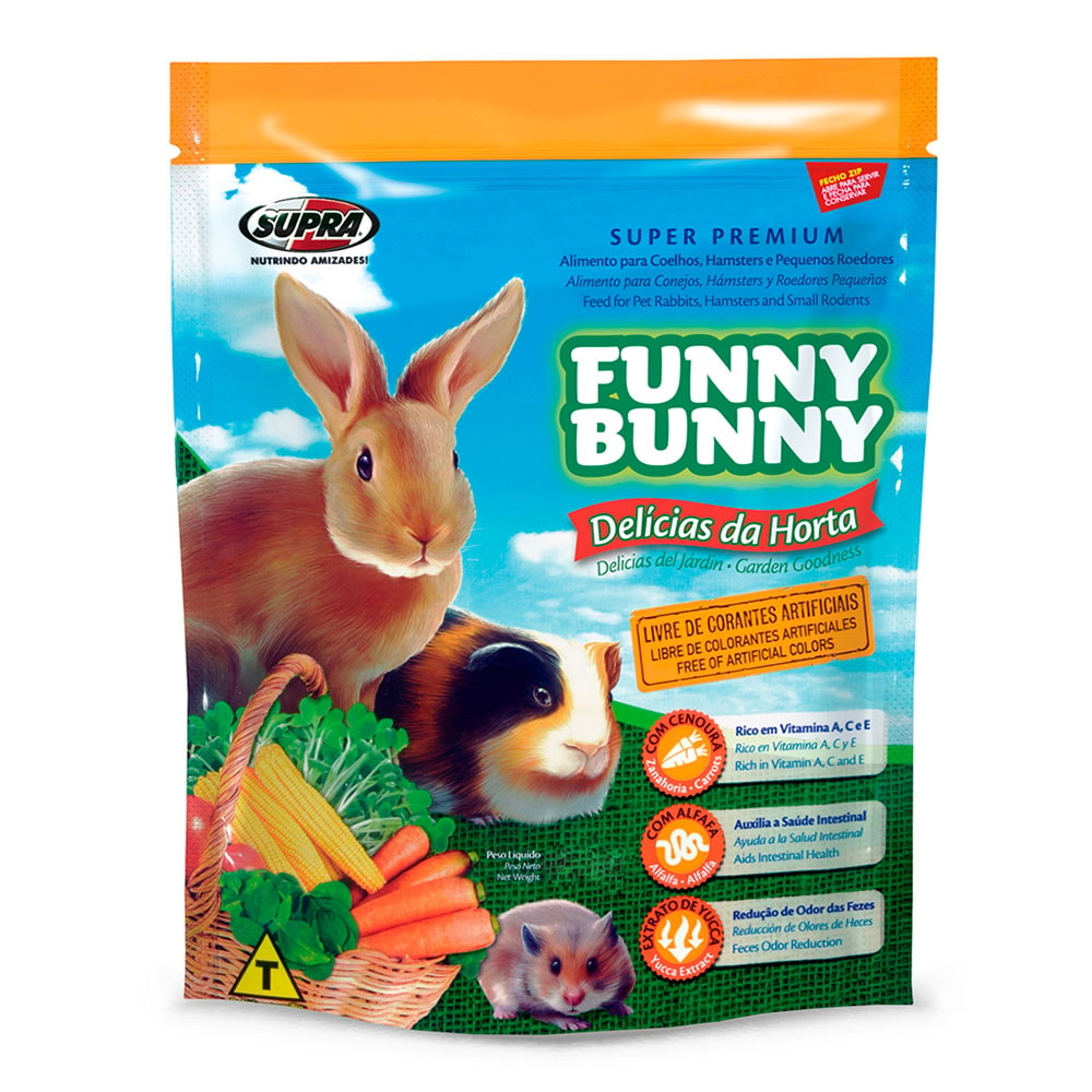 Ração Funny Bunny Delícias da Horta - 1,8Kg