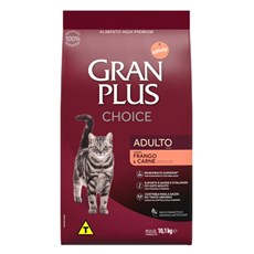 Ração Gran Plus Gatos Choice Frango e Carne - 10,1Kg