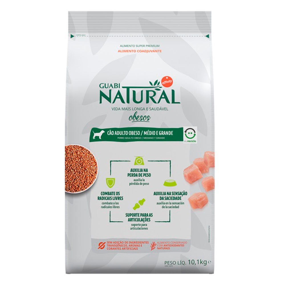 Ração Guabi Natural Cães Obesos Raças Médias e Grandes 10,1kg