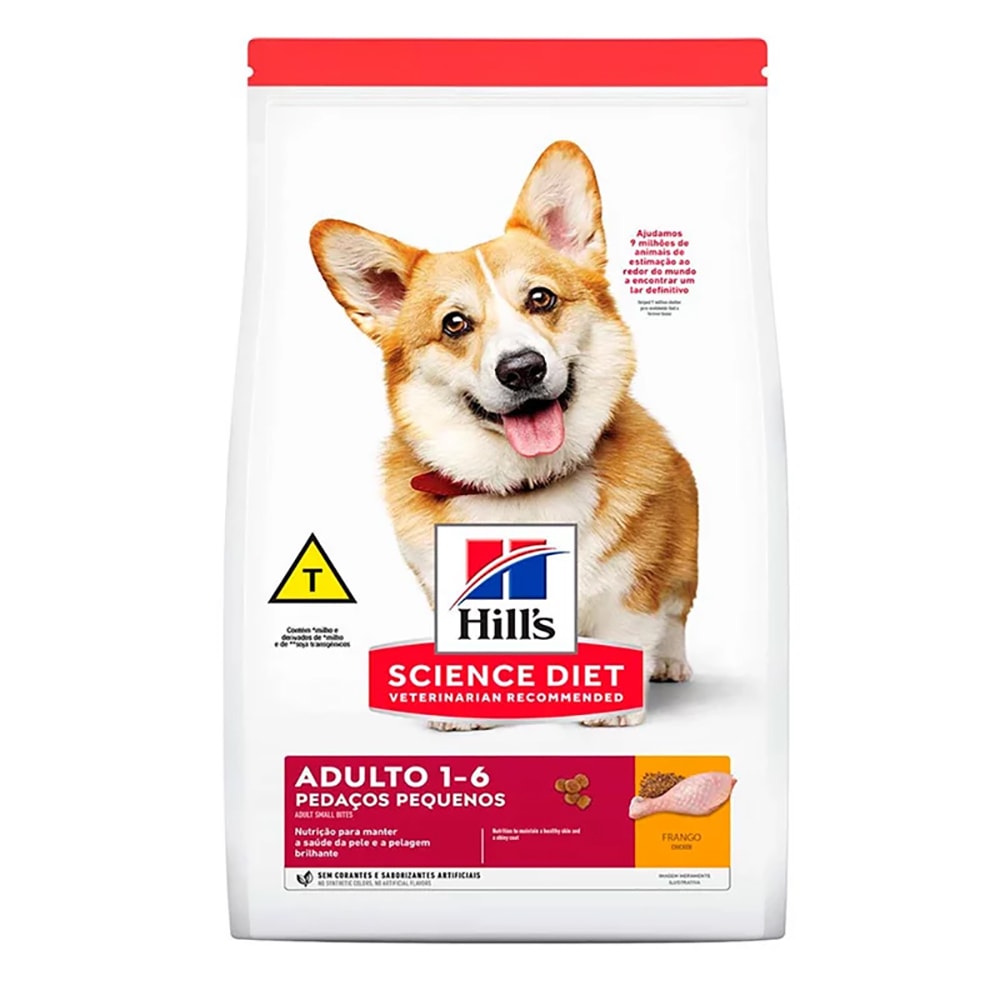 Ração Hills Science Diet Cães Adultos Pedaços Pequenos 800g