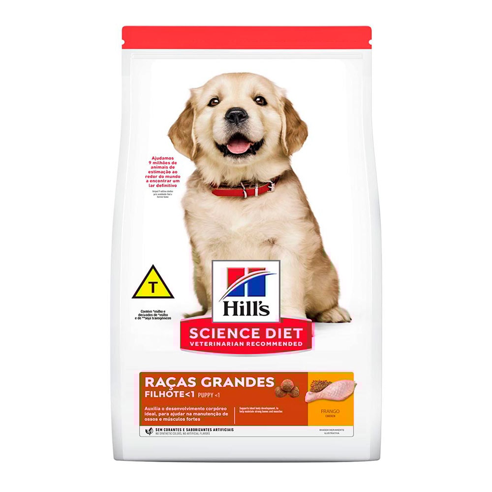 Ração Hills Science Diet Cães Filhotes Raças Grandes 12Kg 