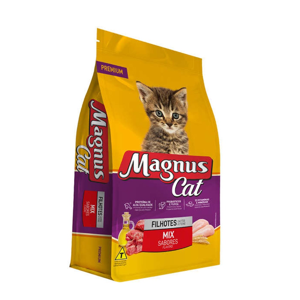 Ração Magnus Premium Gatos Filhotes Mix Sabores – 15Kg