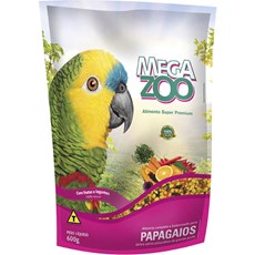 Ração Megazoo Extrusada Papagaios Frutas e Legumes - 600g