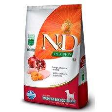 Ração N&D Pumpkin Cães Adultos Raças Médias Frango - 10,1kg