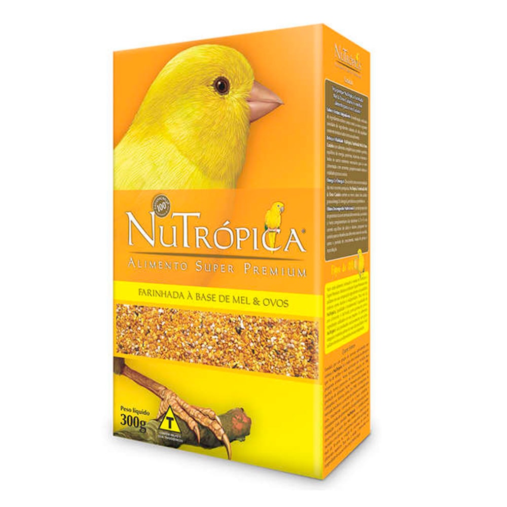 Ração Nutrópica Canário Farinhada com Mel e Ovos – 300g