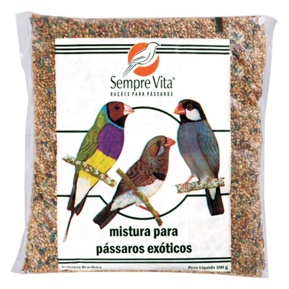Ração Para Pássaros Exóticos Sempre Vita - 500g