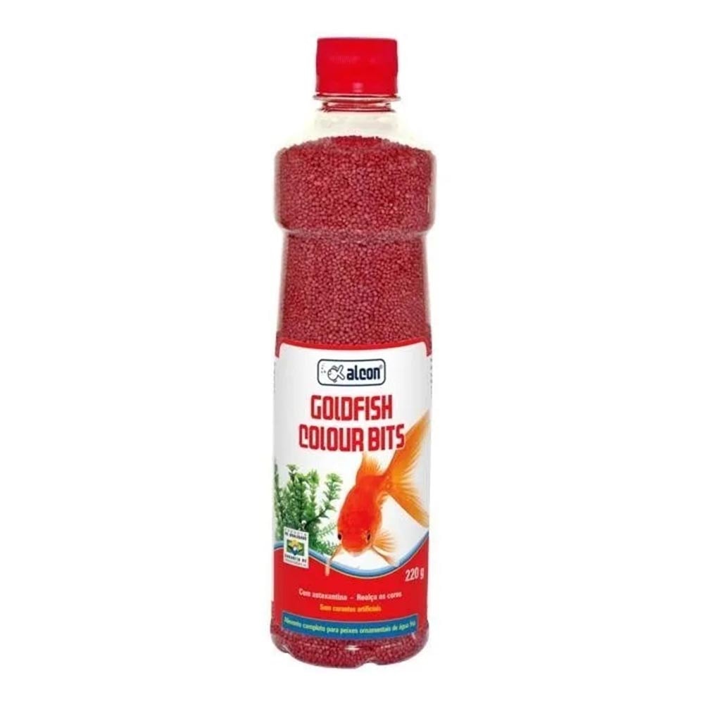 Ração Para Peixes Alcon Goldfish Colour Bits - 220g