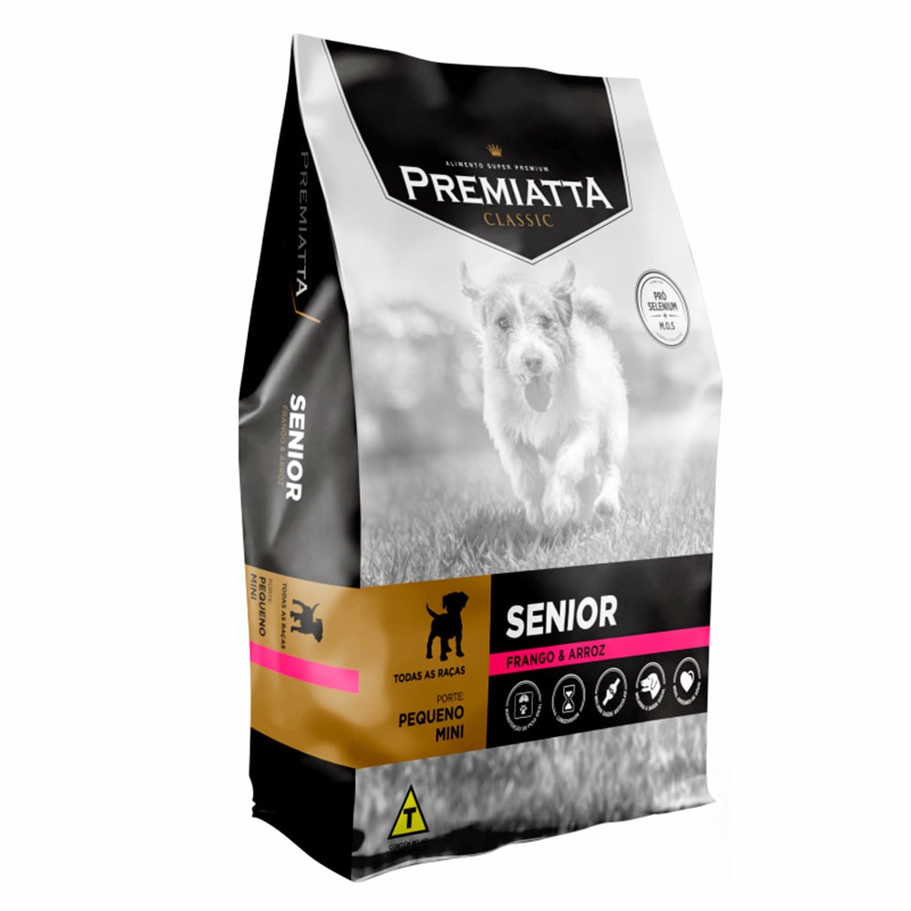 Ração Premiatta Cães Classic Sênior Mini - 3kg