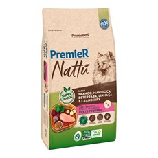 Ração Premier Nattu Cães Adultos Pequeno Porte Mandioca – 10,1kg