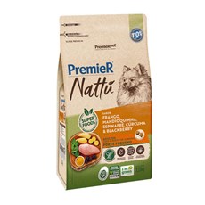Ração Premier Nattu Cães Adultos Pequeno Porte Mandioquinha – 1kg