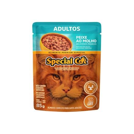 Ração Special Cat Sachê Gatos Adultos Peixe – 85g