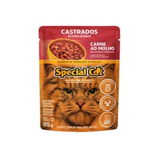 Ração Special Cat Sachê Gatos Castrados Carne – 85g