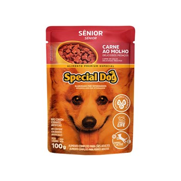 Ração Special Dog Sachê Cães Sênior Carne – 100g
