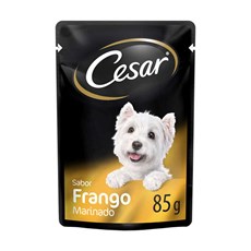 Ração Úmida Cesar Sachê Cães Adultos Frango Marinado - 85g