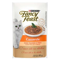 Ração Úmida Gatos Fancy Feast Casserole C/ Frango e Peru - 85g