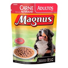 Ração Úmida Magnus Cães Adultos Carne - 85g