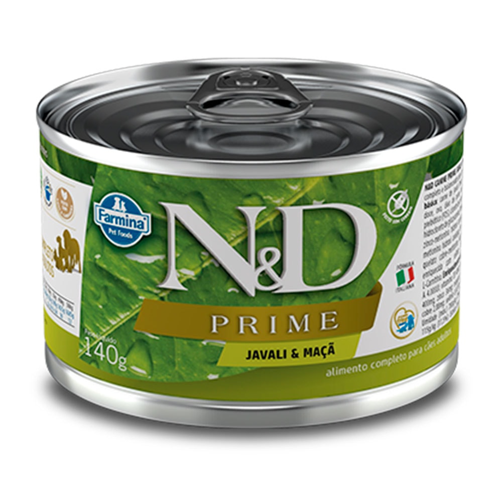 Ração Úmida N&D Prime Cães Javali e Maçã - 140g