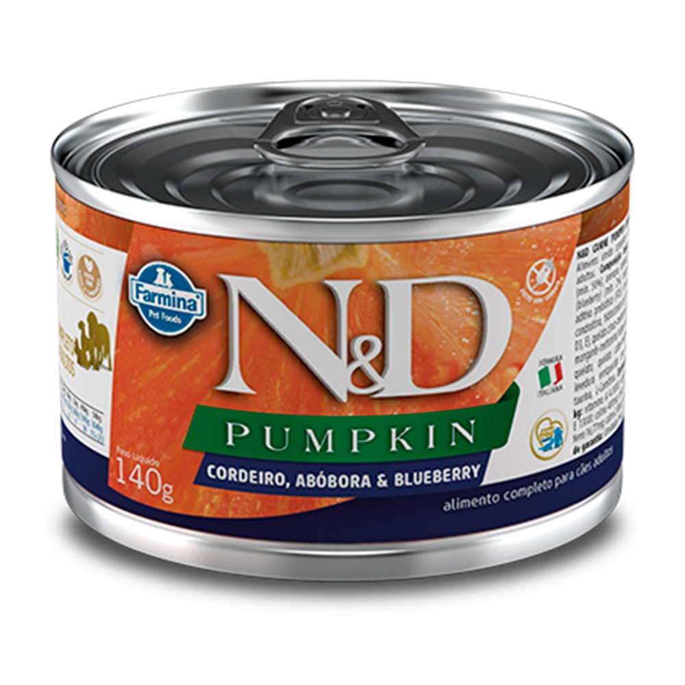 Ração Úmida N&D Pumpkin Cães Cordeiro - 140g