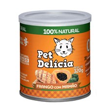 Ração Úmida Pet Delícia Gatos Frango com Mamão - 320g