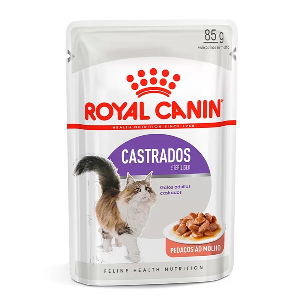 Ração Úmida Royal Canin Gatos Castrados Sterilised Sachê - 85g