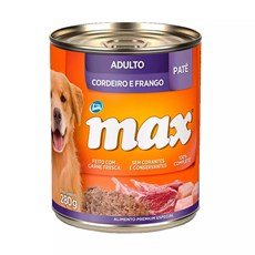 Ração Úmida Total Max Lata Cães AD. Cordeiro/Frango - 280g