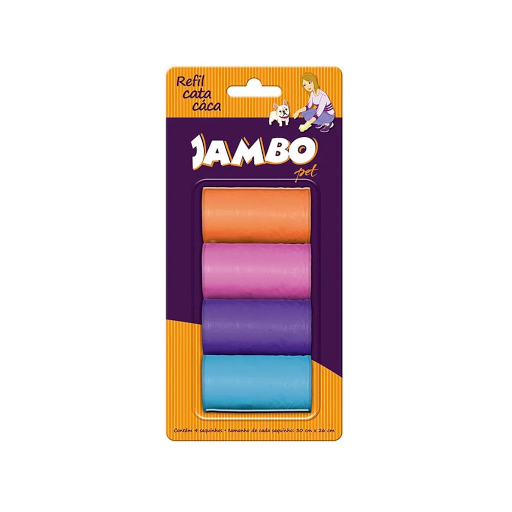 Refil Sacolas Basic Jambo - C/4 Rolos