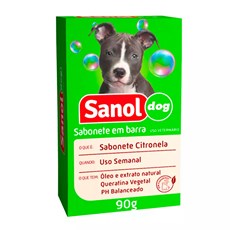 Sabonete Sanol Dog Citronela para Cães e Gatos - 90g