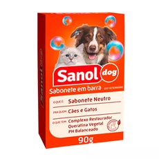 Sabonete Sanol Dog Neutro para Cães e Gatos - 90g