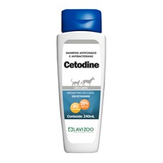 Shampoo Antibactericida Cetodine Cães e Gatos Lavizoo - 240mL