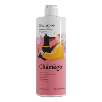 Shampoo Cães Chamego Pelos Escuros - 500mL