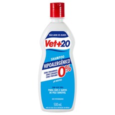 Shampoo Cães e Gatos Vet+20 Hipoalergênico - 500mL