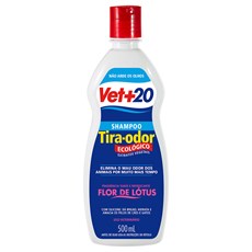 Shampoo Cães e Gatos Vet+20 Tira Odor Flor de Lótus - 500mL