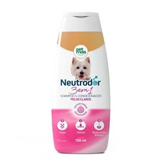 Shampoo Cães Petmais 3 em 1 Pelos Claros Neutrodor - 700mL