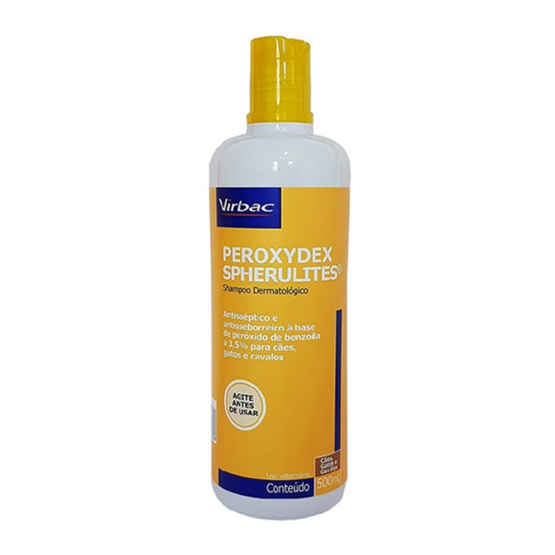 Shampoo Dermatologico Peroxydex Caes E Gatos 500mL Virbac Tudo de