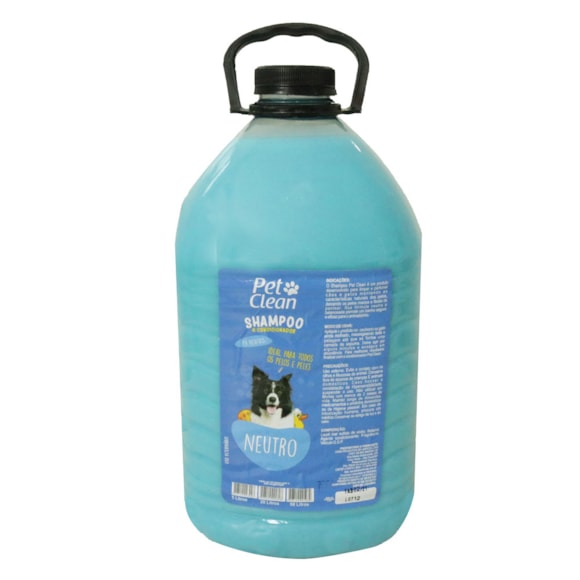 Shampoo Neutro Cães e Gatos Pet Clean 5 Litros Tudo de Bicho Pet Shop