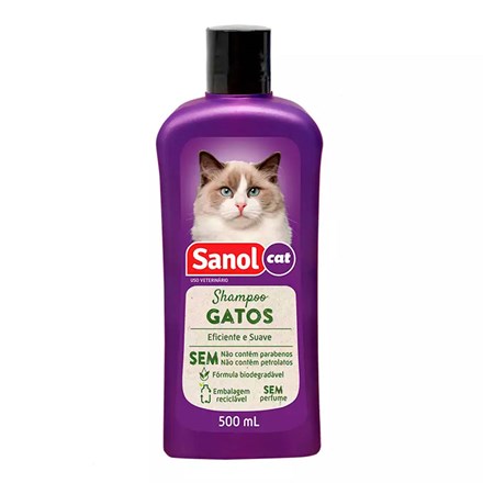 Shampoo Sanol Cat para Gatos - 500mL